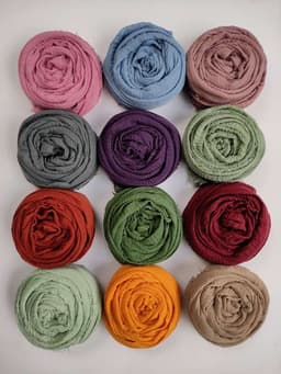 Crinkle cotton scarf