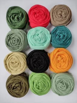 Crinkle cotton scarf