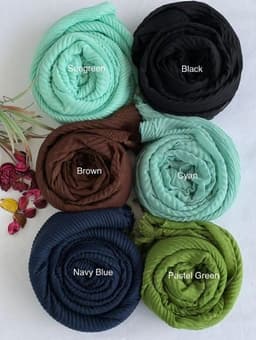 Crinkle cotton scarf