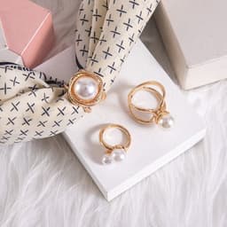 Fancy hijab/ cloth rings